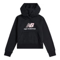 New Balance Girls' French Terry Stacked Logo Hoodie-1