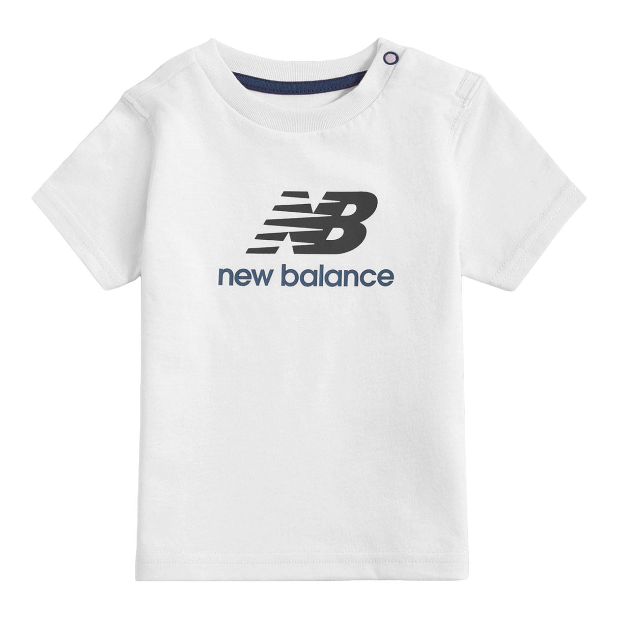 New Balance Girls' Stacked Logo T-Shirt-1