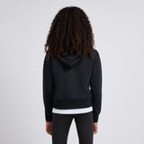 New Balance Girls' French Terry Stacked Logo Hoodie-7
