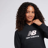 New Balance Girls' French Terry Stacked Logo Hoodie-8