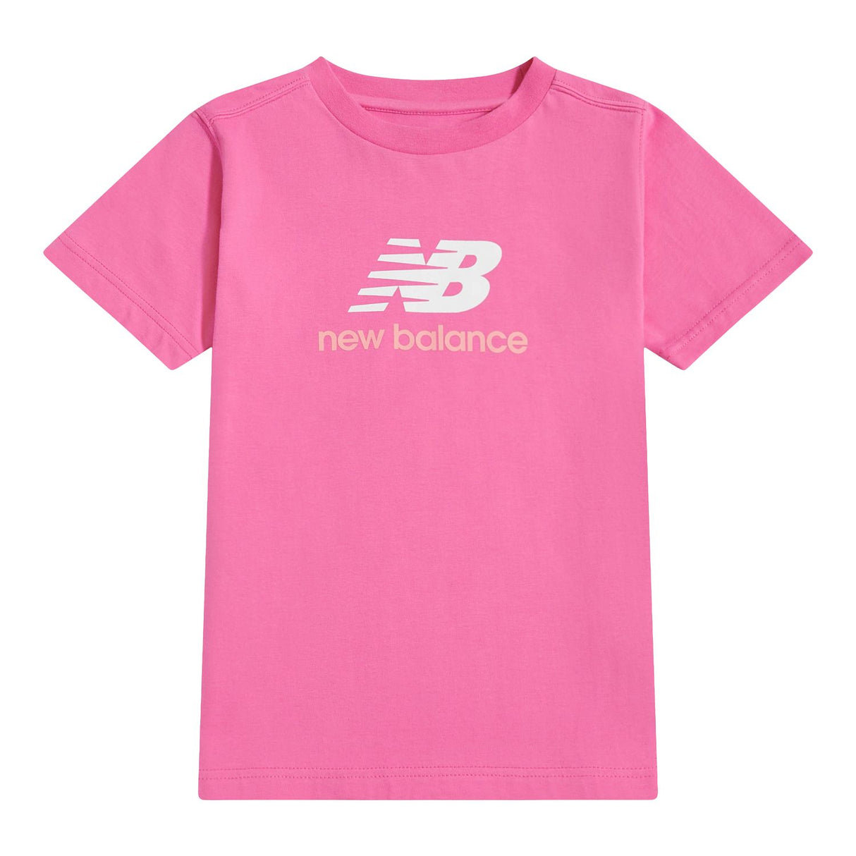 New Balance Girls' Stacked Logo T-Shirt-1