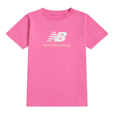 New Balance Girls' Stacked Logo T-Shirt-1