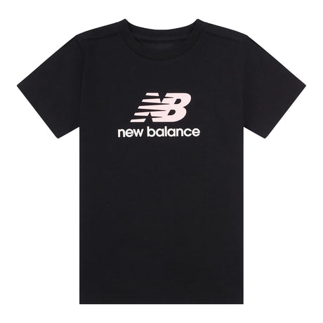 New Balance Girls' Stacked Logo T-Shirt-1