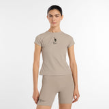 New Balance Women's NYC Marathon Ribbed Fitted T-Shirt-2