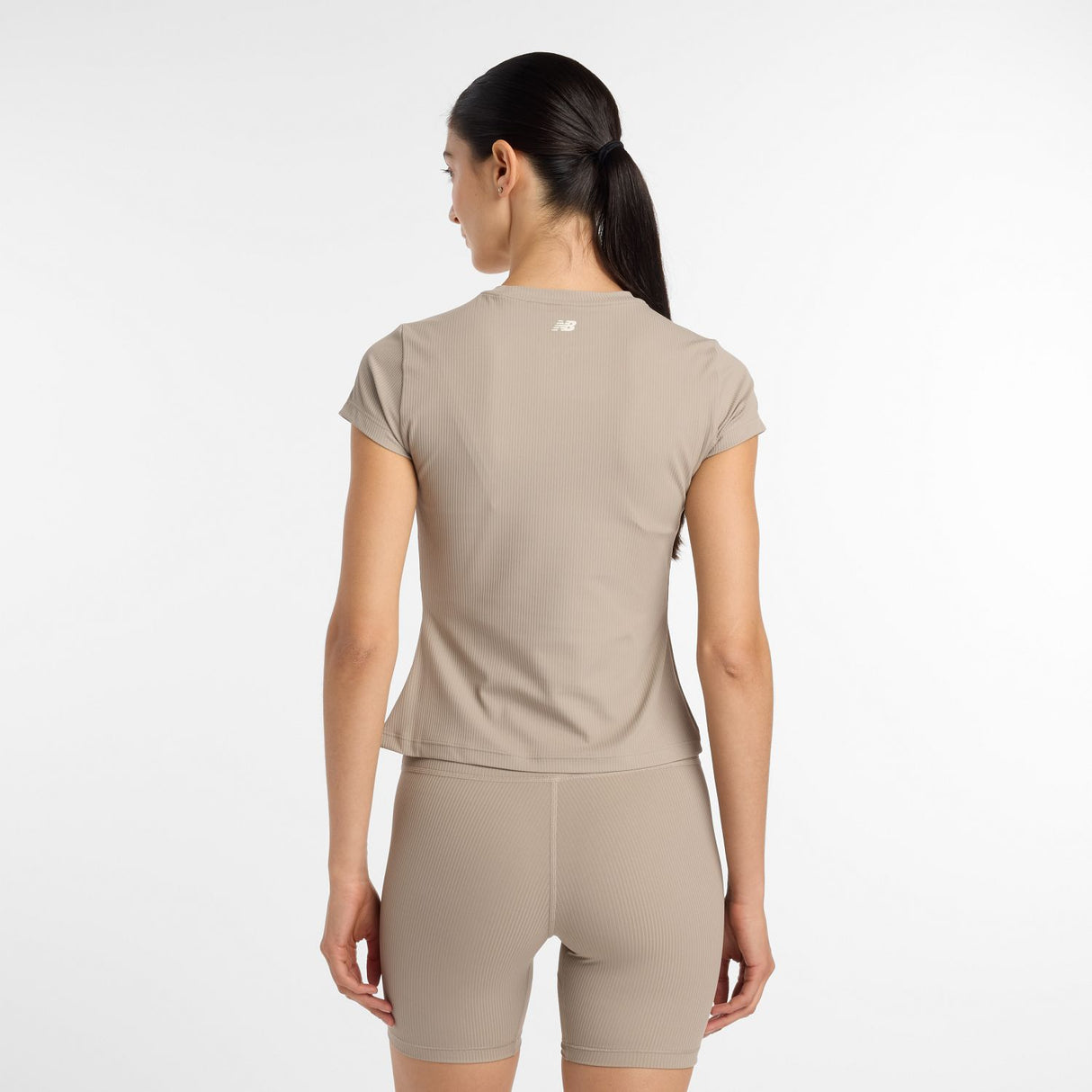 New Balance Women's NYC Marathon Ribbed Fitted T-Shirt-4