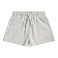 New Balance Girls' French Terry Small Logo Shorts-1