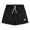 New Balance Girls' French Terry Small Logo Shorts-1