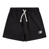 New Balance Girls' French Terry Small Logo Shorts-1