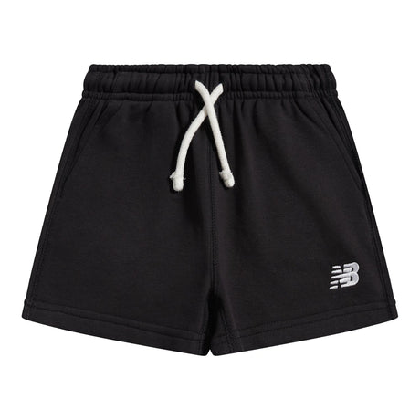 New Balance Girls' French Terry Small Logo Shorts-1