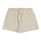 New Balance Girls' French Terry Small Logo Shorts-1