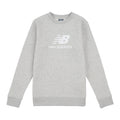 New Balance Boys' Brush Back Stacked Logo Crew-1