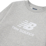 New Balance Boys' Brush Back Stacked Logo Crew-3