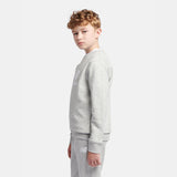 New Balance Boys' Brush Back Stacked Logo Crew-6