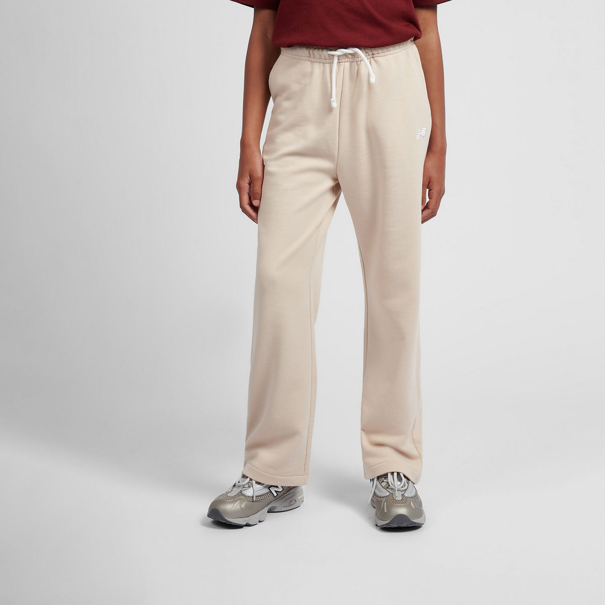 New Balance Girls' Small Logo Wide Leg Pants-5
