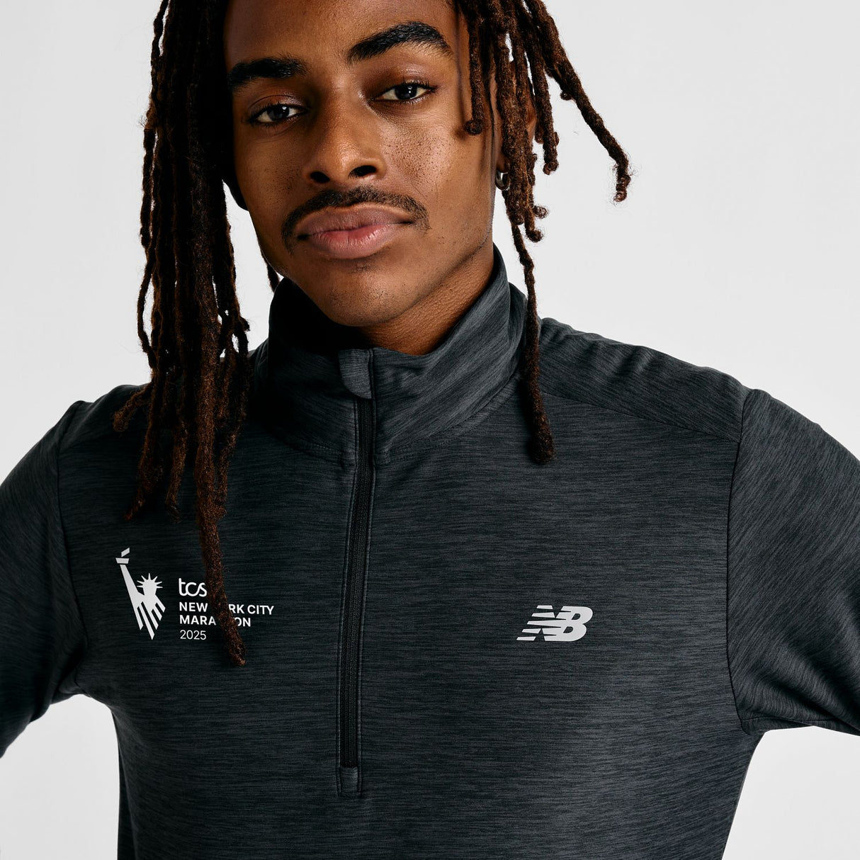 New Balance Men's NYC Marathon Space Dye 1/4 Zip-4