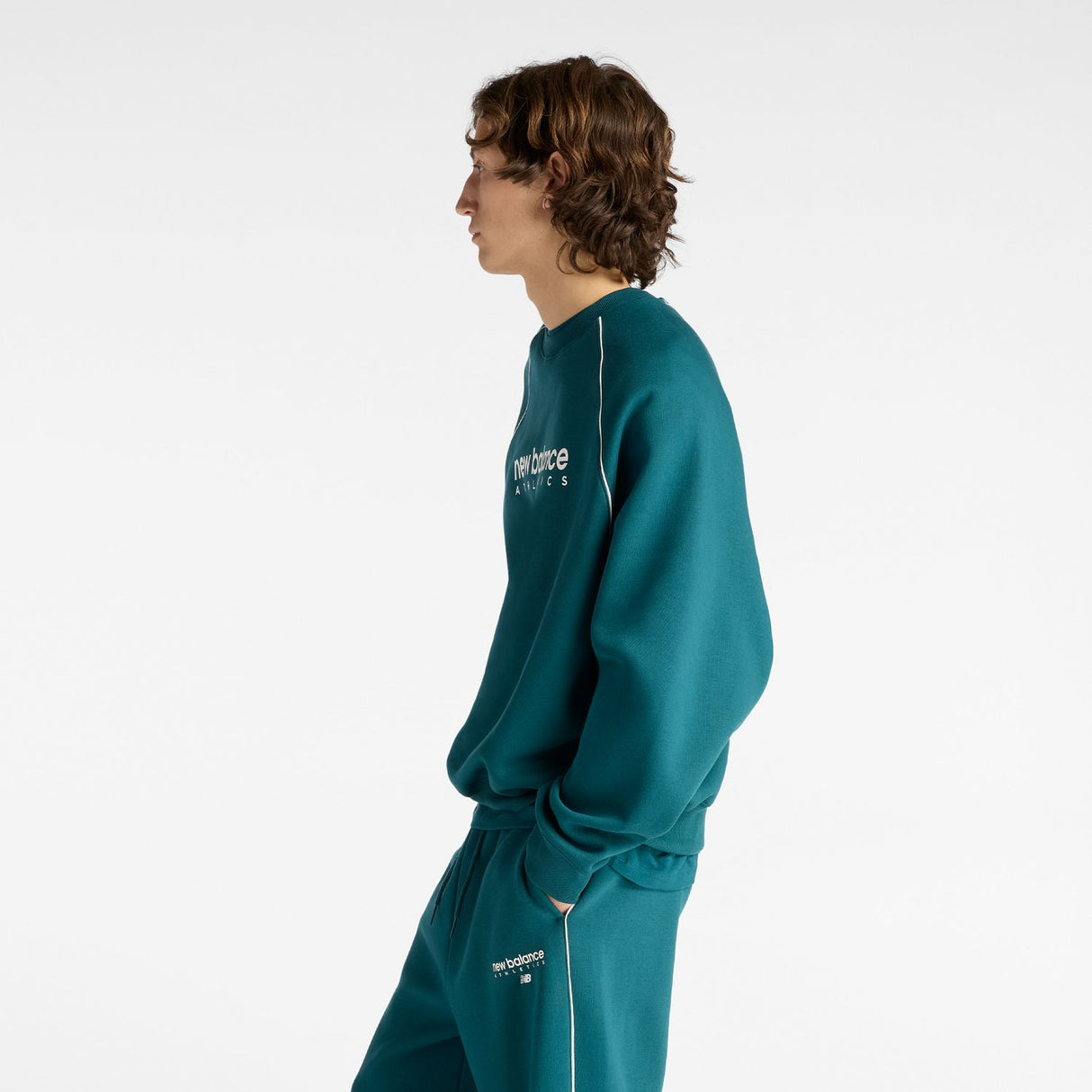 New Balance Men's Trackside Fleece Crew-2