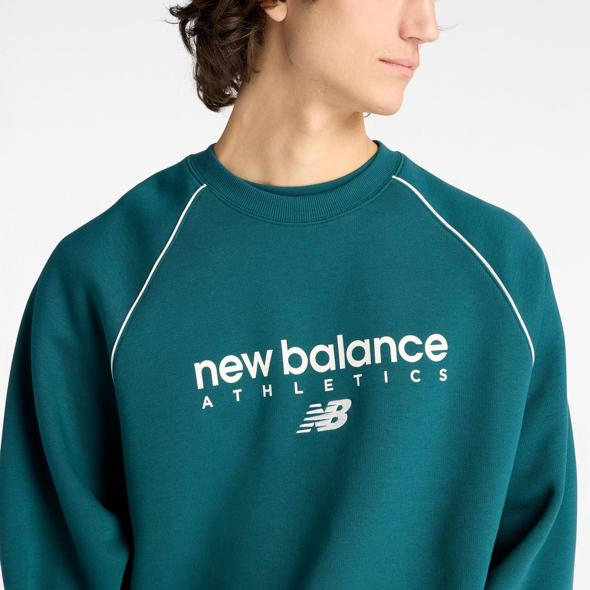 New Balance Men's Trackside Fleece Crew-4