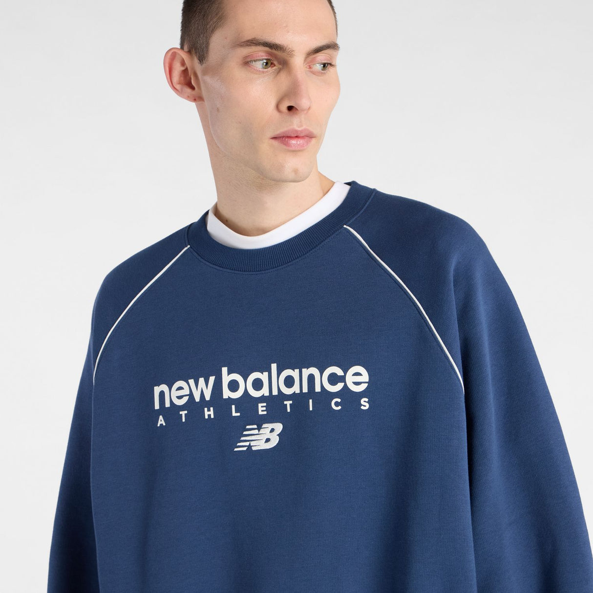 New Balance Men's Trackside Fleece Crew-4
