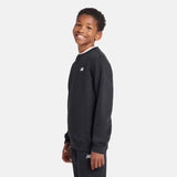 New Balance Boys' Brush Back Small Logo Crew-6