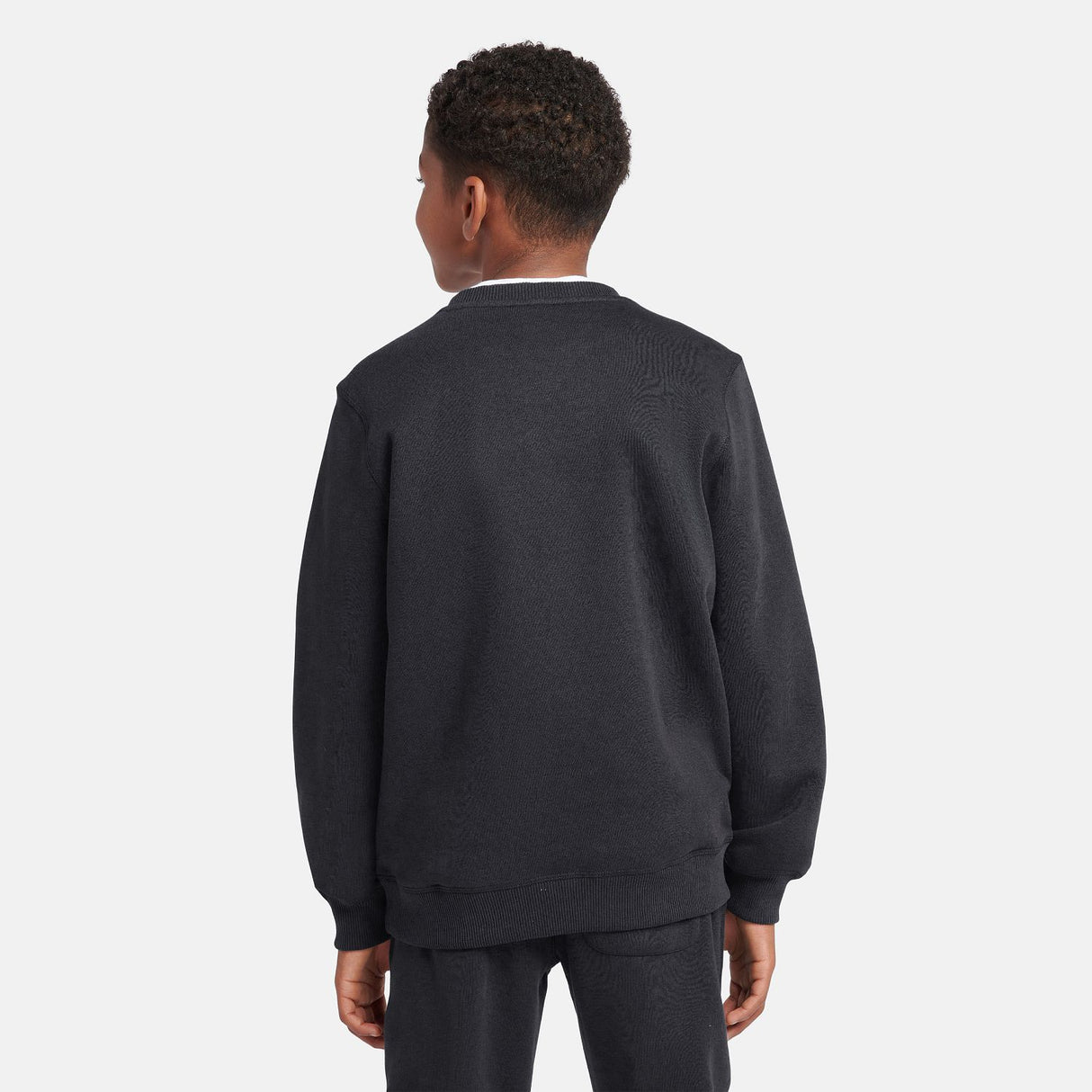 New Balance Boys' Brush Back Small Logo Crew-7