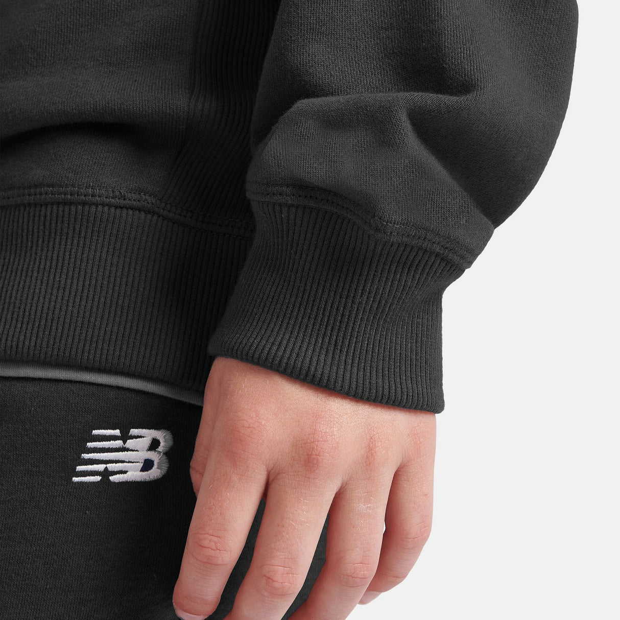 New Balance Boys' Brush Back Small Logo Crew-9
