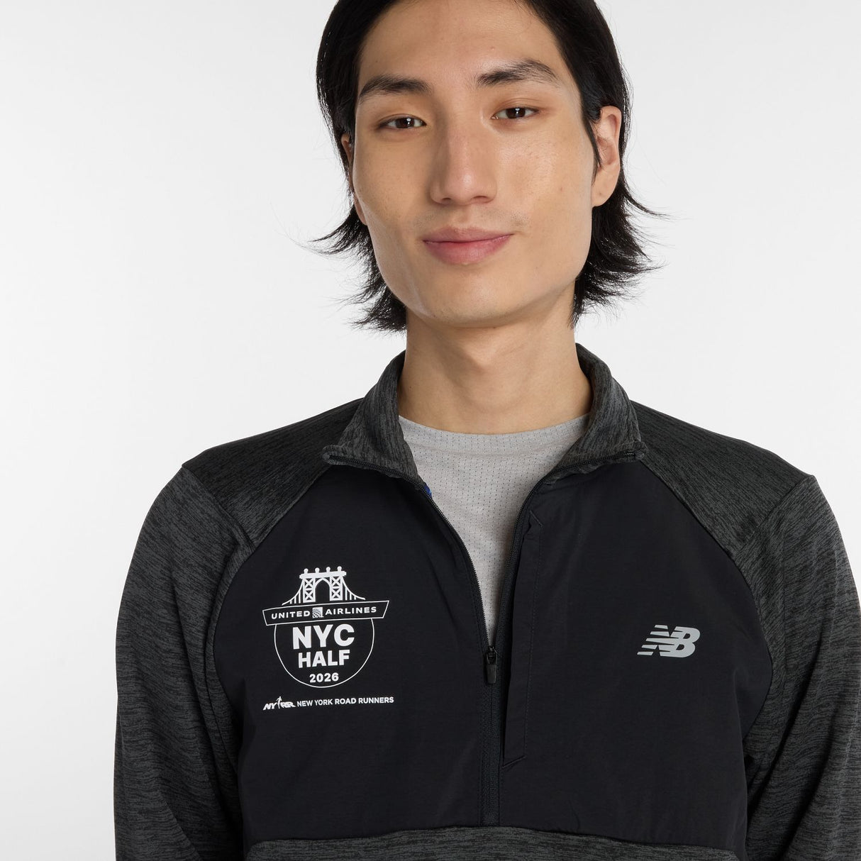 New Balance Men's United Airlines NYC Half Athletics Heat Grid 1/2 Zip-5