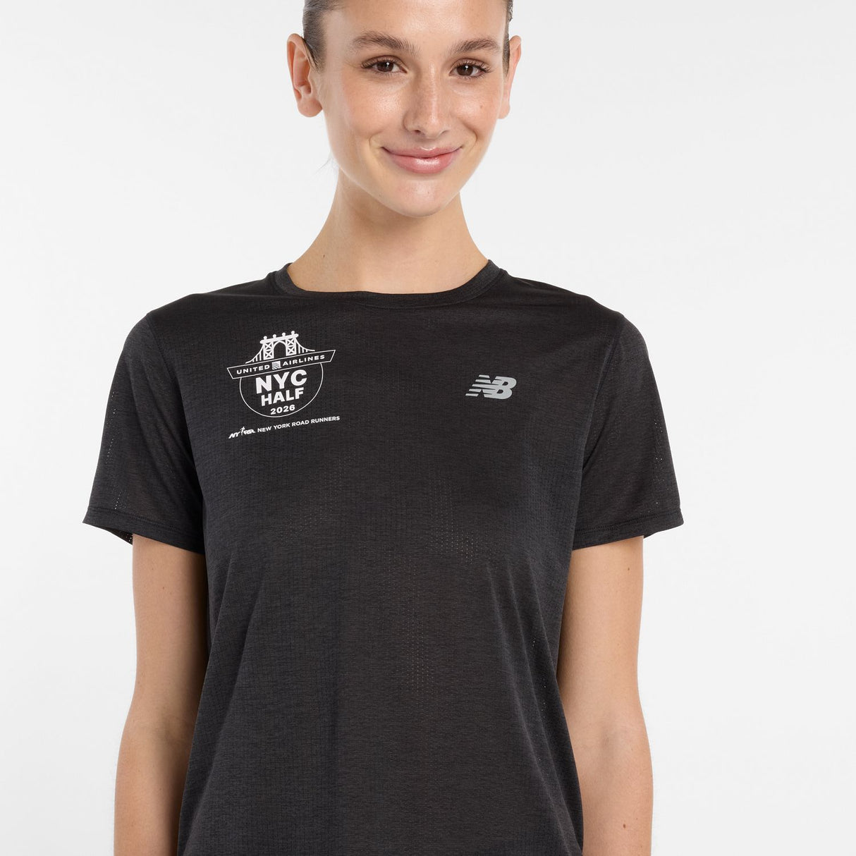 New Balance Women's United Airlines NYC Half RC Essential T-Shirt-7