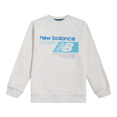 New Balance Boys' Athletics Relaxed Player Graphic French Terry Crew-1