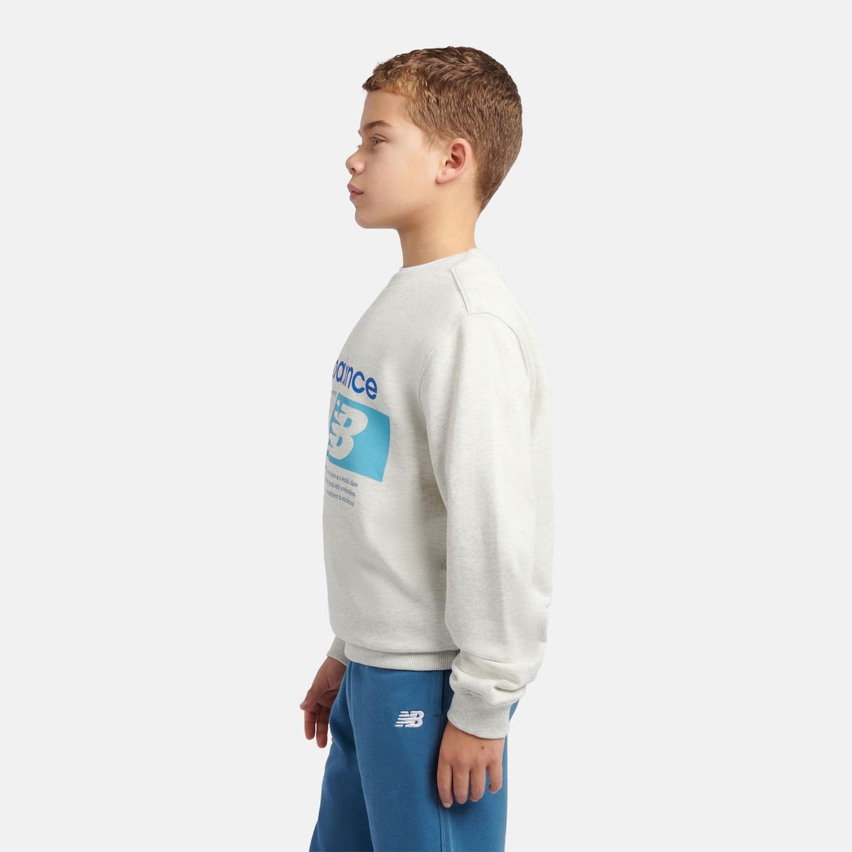 New Balance Boys' Athletics Relaxed Player Graphic French Terry Crew-6