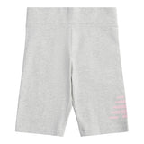New Balance Girls' Stacked Logo Cycle Shorts-1