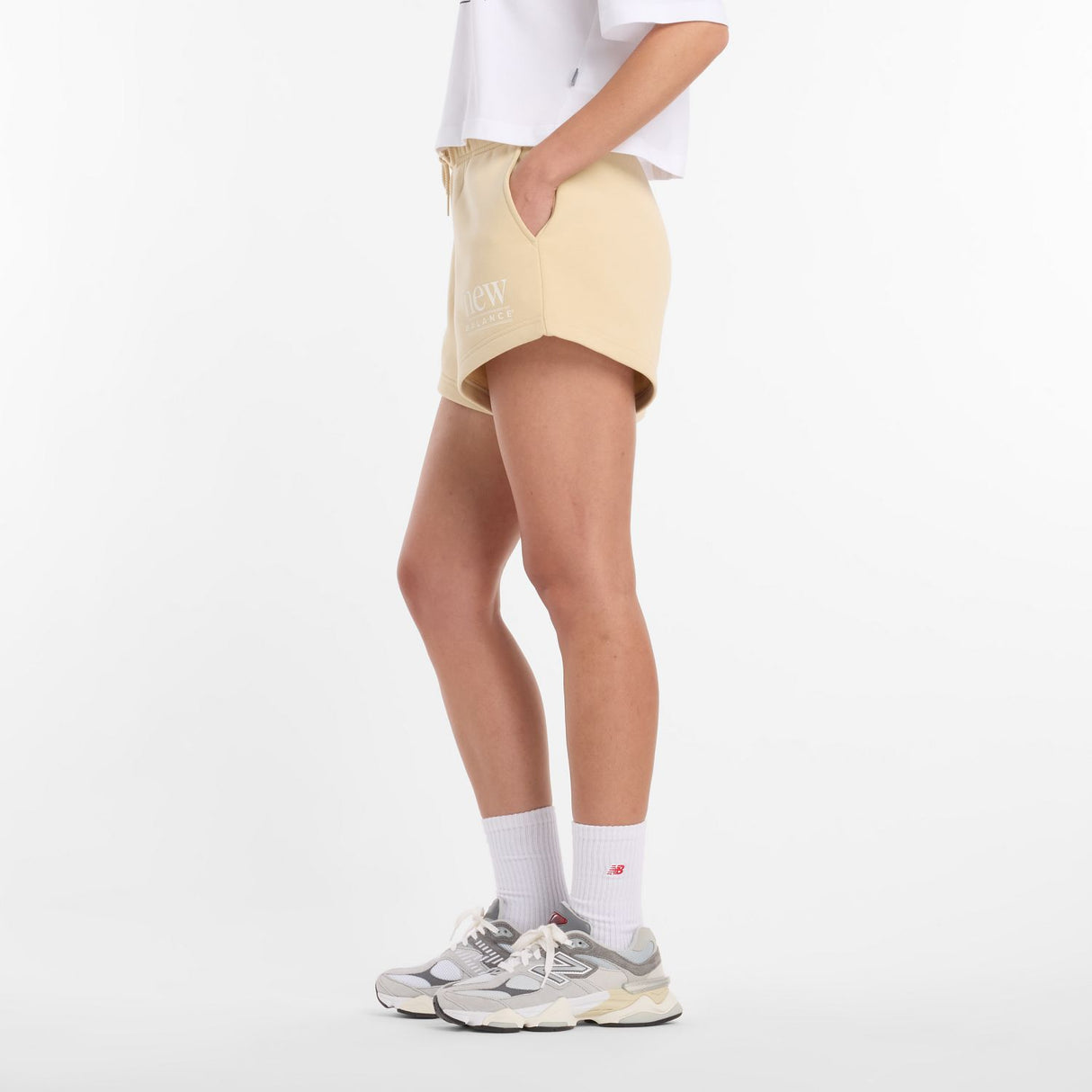 New Balance Women's Reimagined Fleece Shorts-3