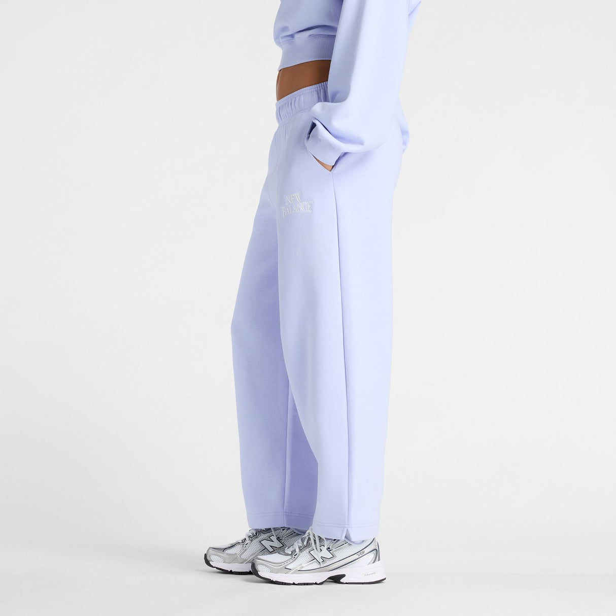 New Balance Women's Trackside Fleece Barrel Pants-2