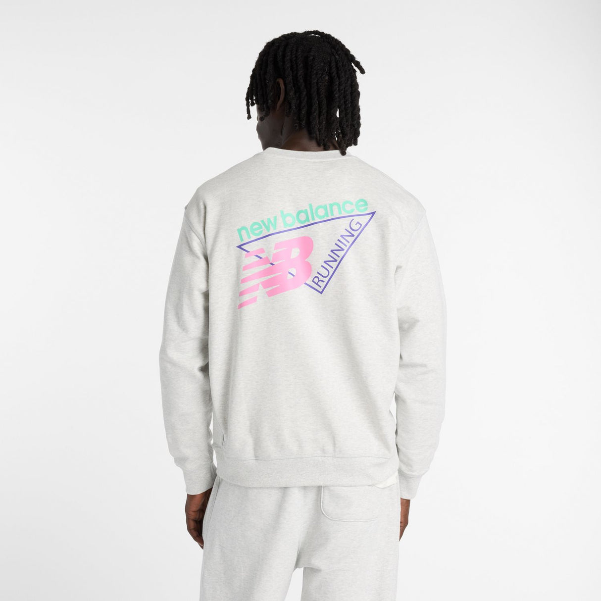 New Balance Men's Classic Tri-Logo French Terry Crew-4