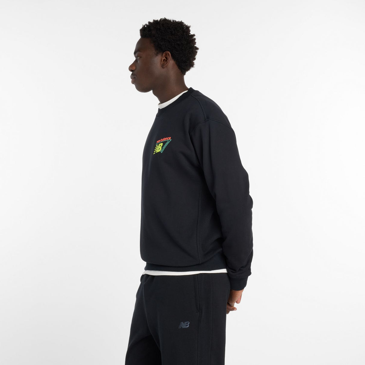 New Balance Men's Classic Tri-Logo French Terry Crew-3