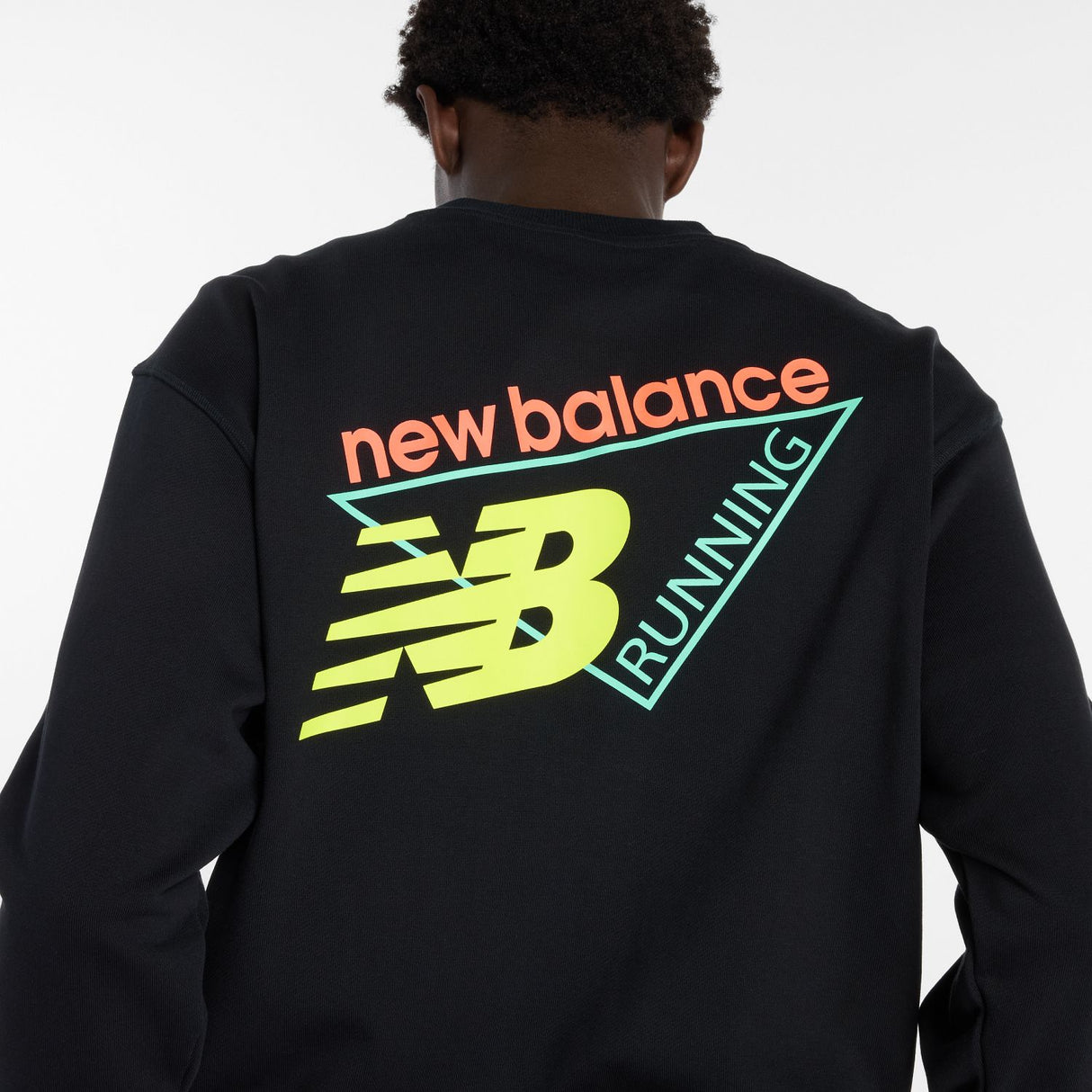 New Balance Men's Classic Tri-Logo French Terry Crew-5