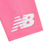 New Balance Girls' Stacked Logo Cycle Shorts-3