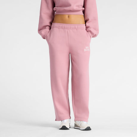 New Balance Women's Trackside Fleece Barrel Pants-1