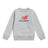 New Balance Boys' Brush Back Stacked Logo Crew-1