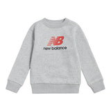 New Balance Boys' Brush Back Stacked Logo Crew-1