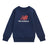 New Balance Boys' Brush Back Stacked Logo Crew-1