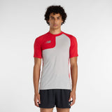 New Balance Men's Asym Short Sleeve Top Right-1