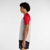 New Balance Men's Asym Short Sleeve Top Right-2