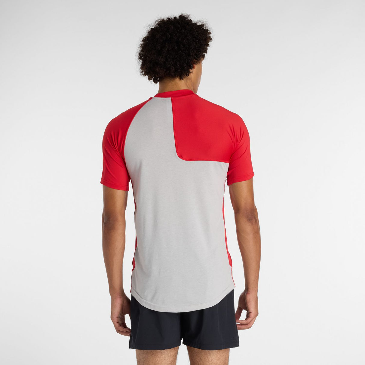 New Balance Men's Asym Short Sleeve Top Right-3
