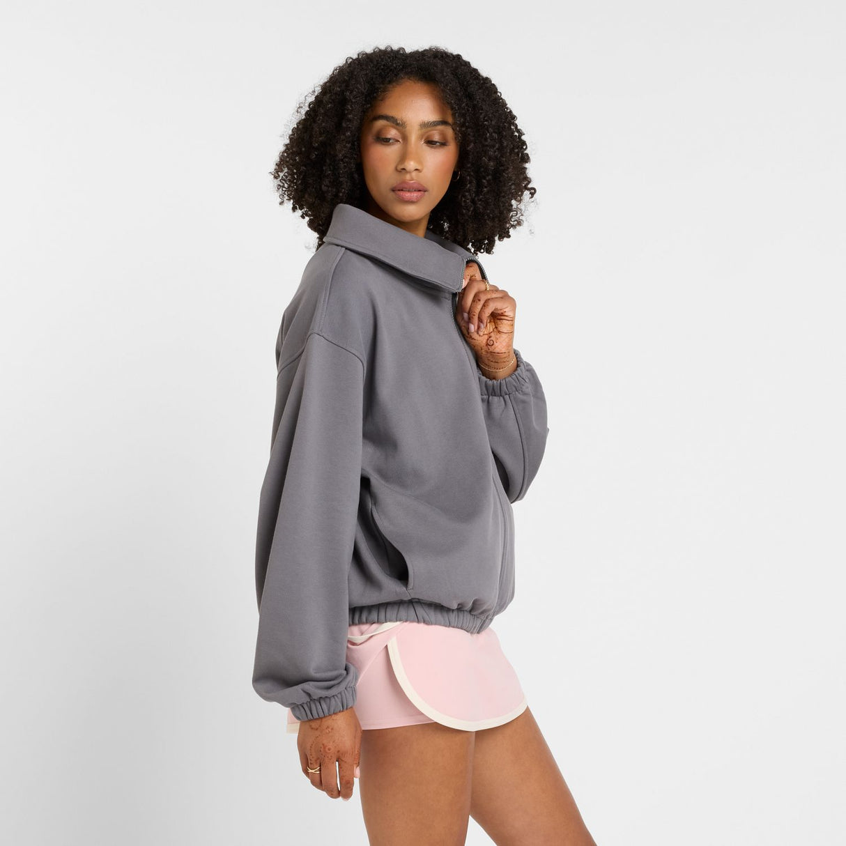 New Balance Women's French Terry Full-Zip-4