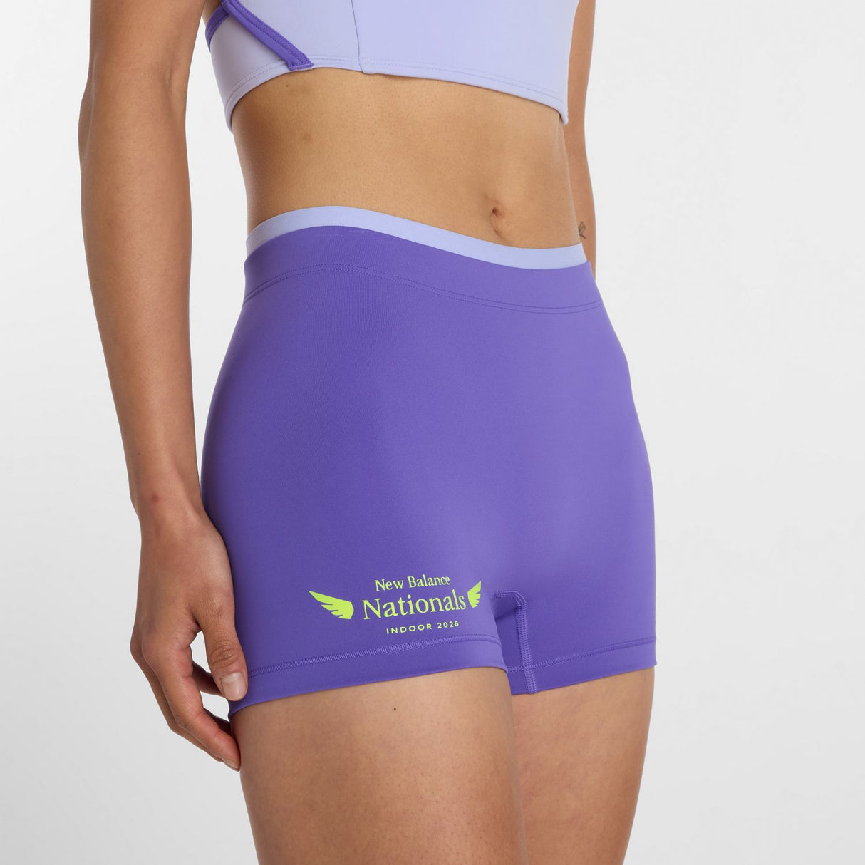 New Balance Women's Nationals Indoor Fast Days Hot Shorts-4