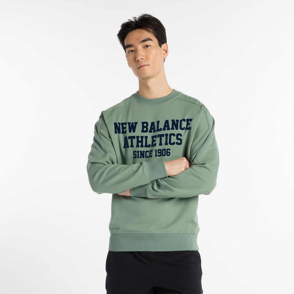 New Balance Men's Varsity French Terry Graphic Crew-1