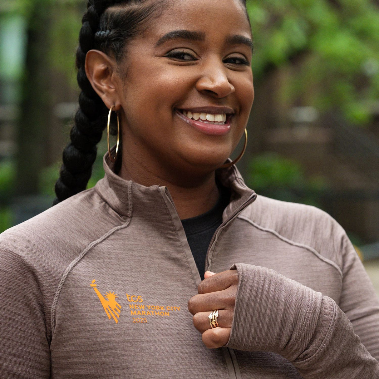 New Balance Women's NYC Marathon Athletics Heat Grid 1/2 Zip-9
