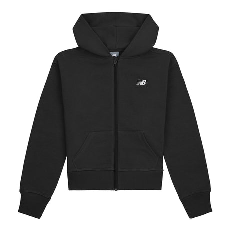 New Balance Girls' BB Small Logo Full Zip Hoodie-1
