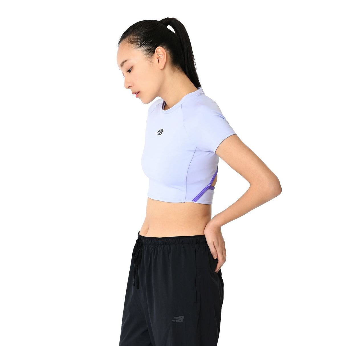 New Balance Women's Fast Days Fitted Crop T-Shirt-5