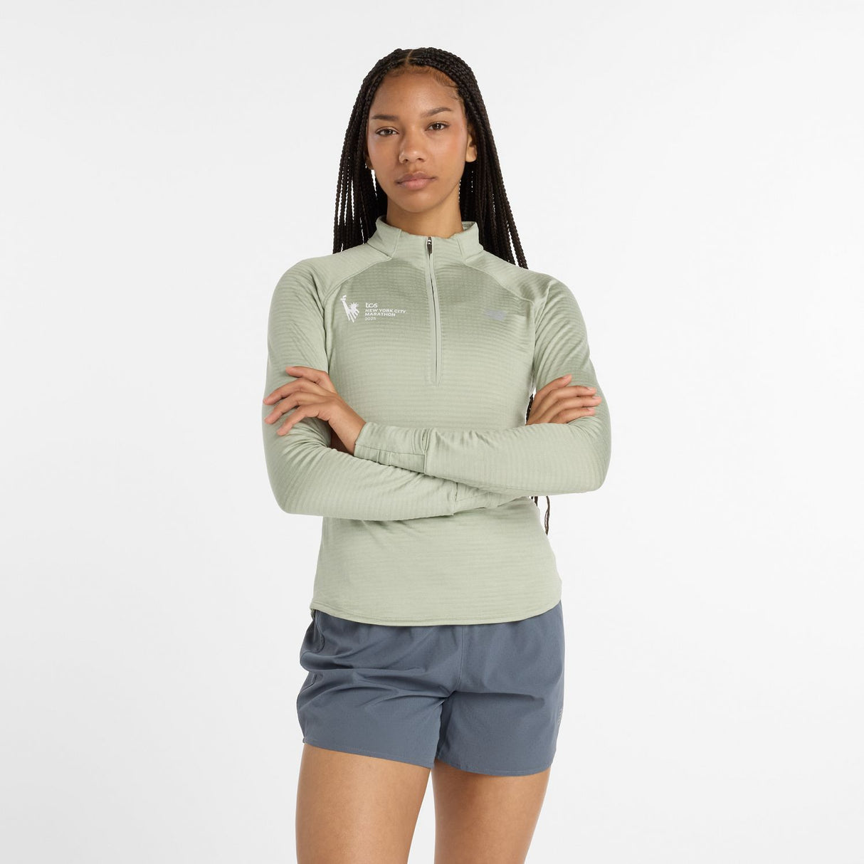 New Balance Women's NYC Marathon Athletics Heat Grid 1/2 Zip-2